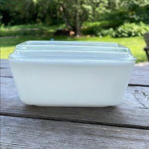 Vintage True Opal Refrigerator Dish with Lid